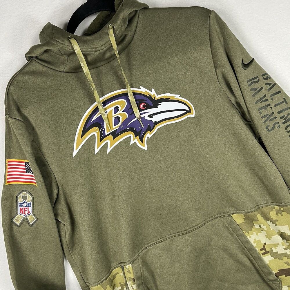 Nike Baltimore Ravens Salute To Service Hoodie M